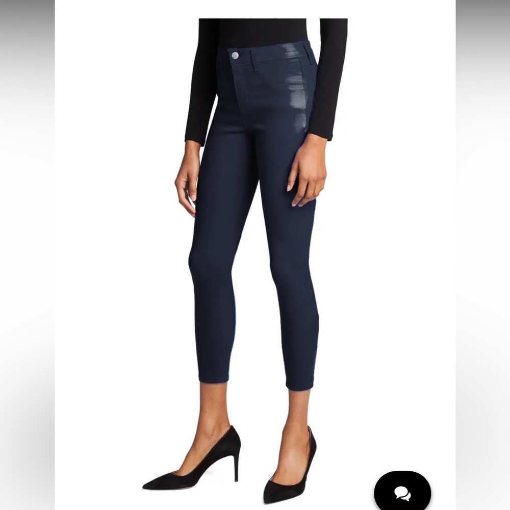 L’agence MARGOT High Rise Coated Blue Jeans